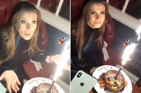 Kym Marsh makes fun of her own sex tape at celebrations for her。